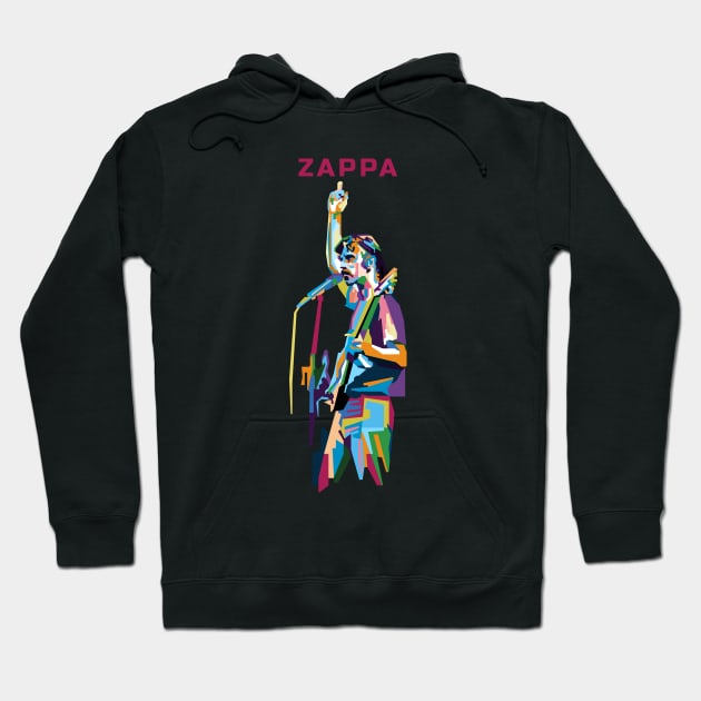 Abstract geometric F.Vincent Zappa in WPAP Hoodie by smd90